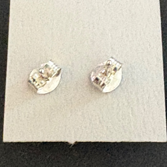 Sterling silver stud earrings beautiful light blue turquoise stones - Picture 11 of 13